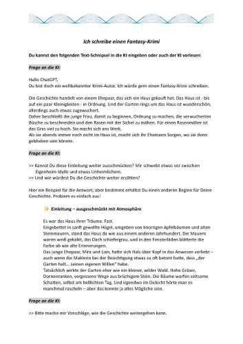Krimi-schreiben