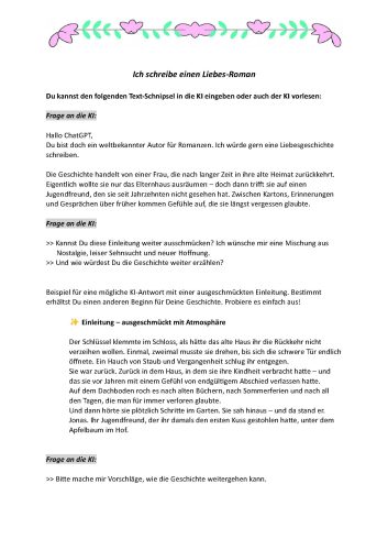 Liebesroman-schreiben
